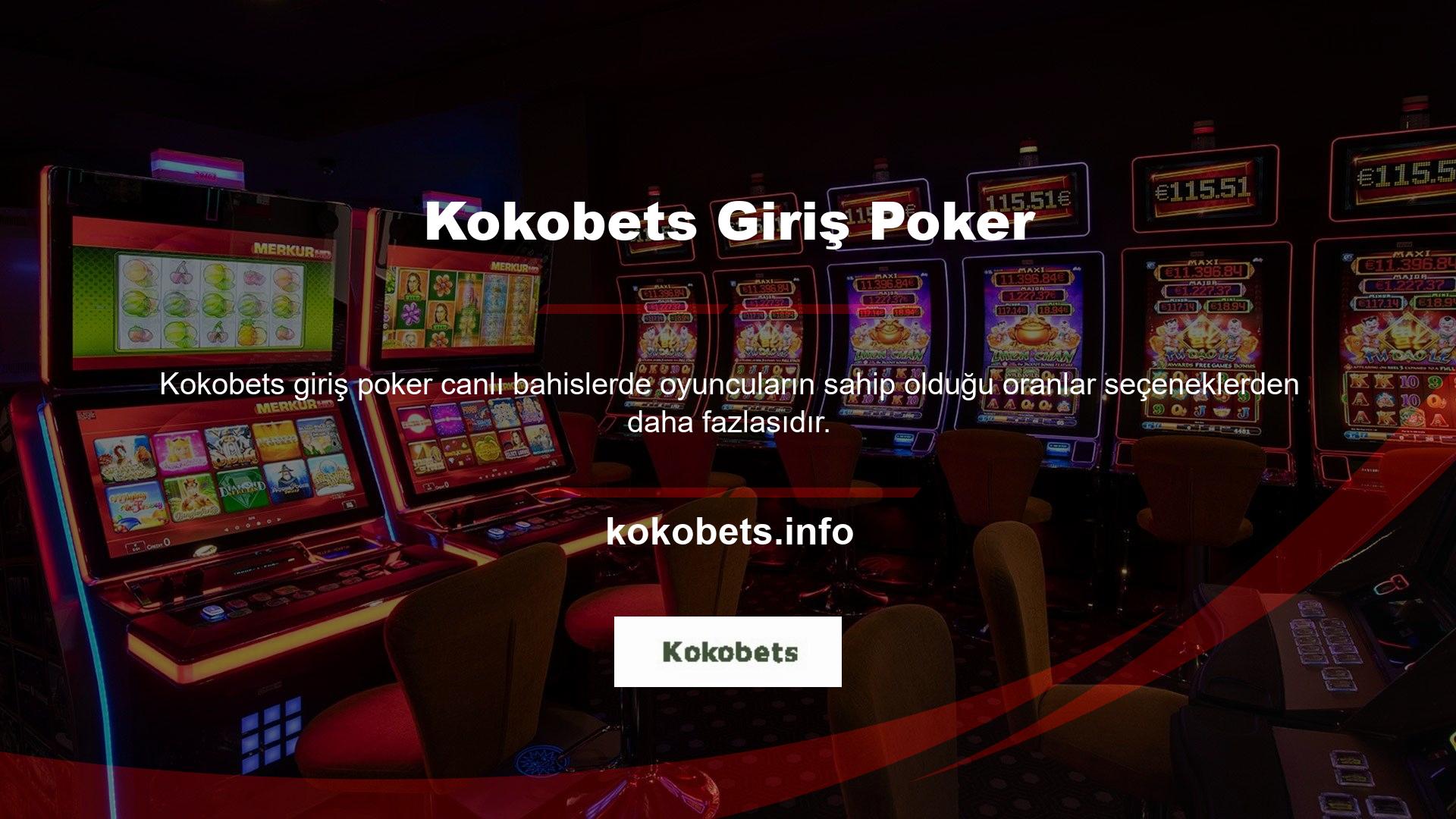 Kokobets Login Poker, casino sitesi için yeni bir adrese sahip lisanslı bir casino şirketidir
